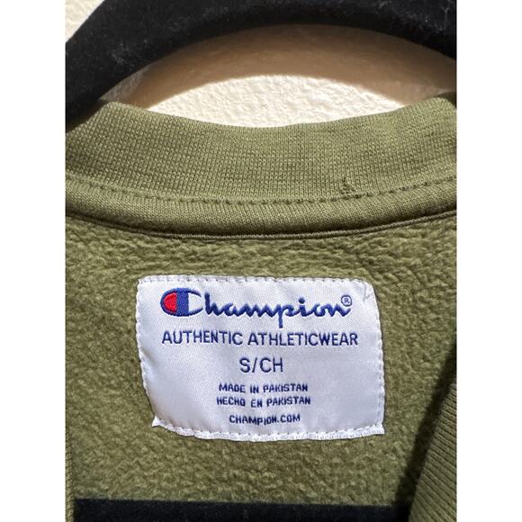 Champion Green small crewneck sweatshirt - Picture 2 of 3